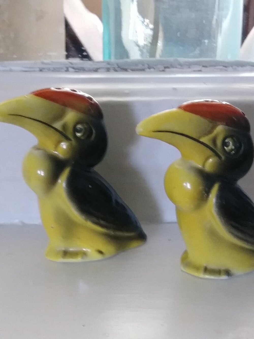 Bird Salt and Pepper shakers  - impressed on the side is ' Germany 3535